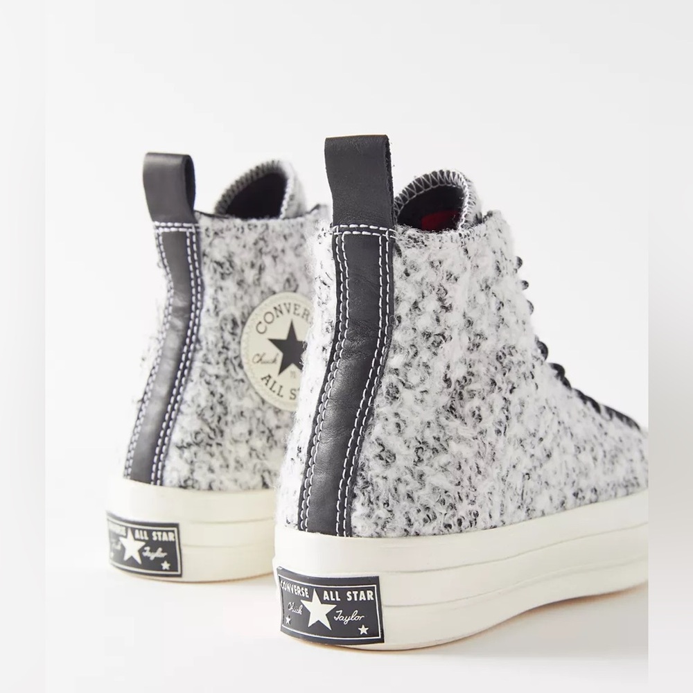 NWOB Converse Chuck 70 Boucle Wool High Top Sneaker - Picture 2 of 7